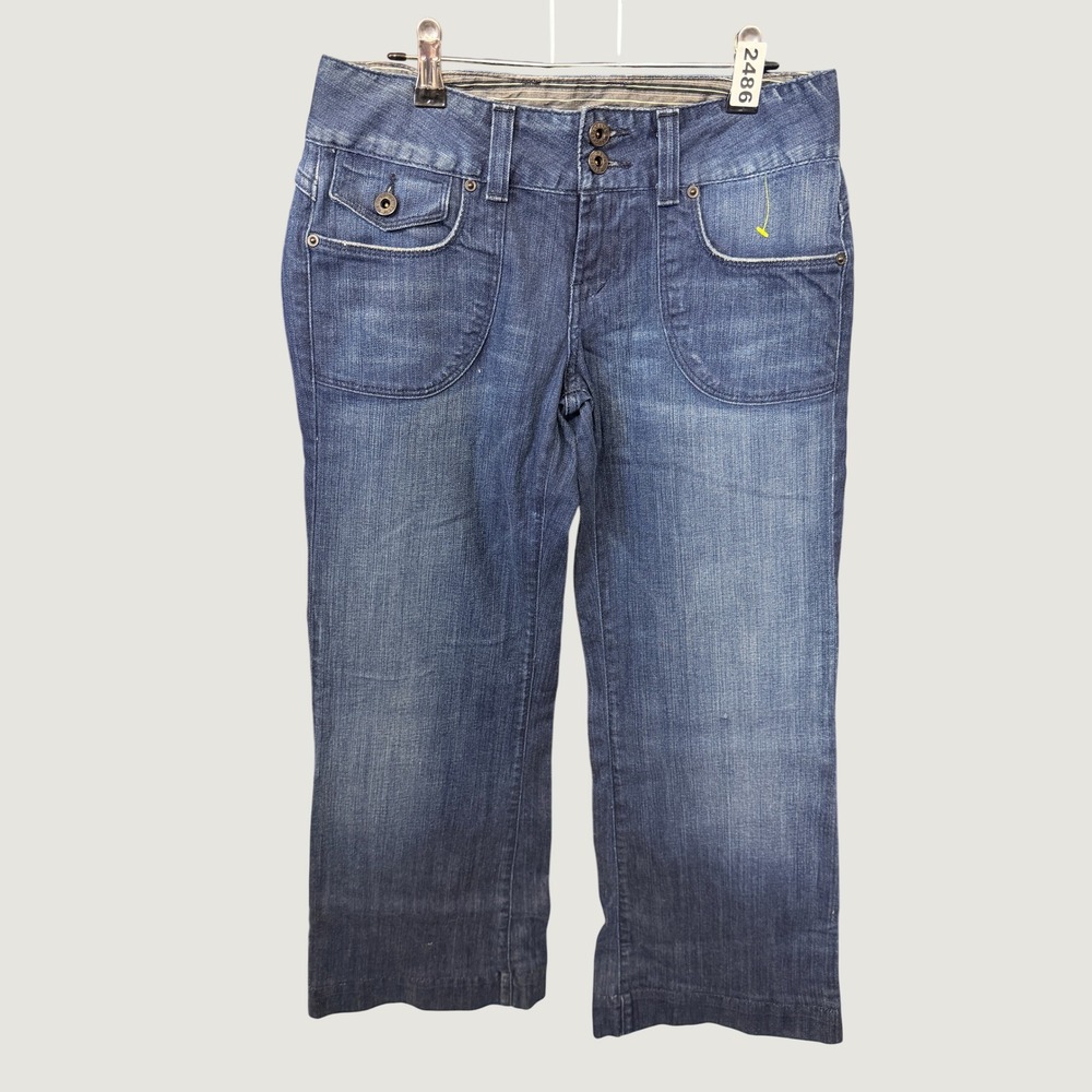 Lucky Brand Bond Street Jeans Womens 4/27 Blue Dark Wash Patch Pocket Denim